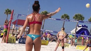 WOMENS OPEN  Semifinal Two  East End Beach Volleyball  Clearwater Beach FL 2019 [upl. by Ecirtnas534]