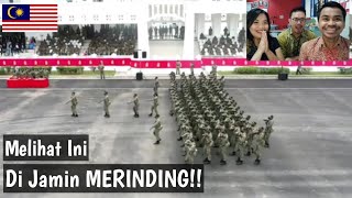 MERINDING PARAH Pertama Kali Melihat Perbarisan Tentara Malaysia [upl. by Malloch]