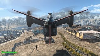 Fallout 4 Mod Personal vertibird with AI pilot [upl. by Cece]