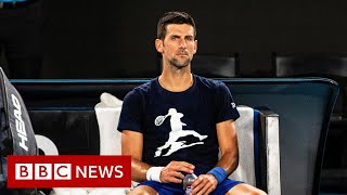 Djokovic detained ahead of Australian visa appeal  BBC News [upl. by Marnia]