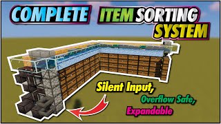 Minecraft Item Sorter  Easy Expandable Full Auto [upl. by Heck]