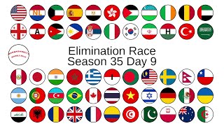 ELIMINATION LEAGUE COUNTRIES season 35 day 9 [upl. by Nosredna]