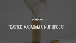 Homemade  Macadamia Nut Orgeat [upl. by Salzhauer]