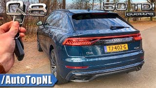 Audi Q8 S Line 50 TDI REVIEW POV Test Drive on AUTOBAHN amp ROAD by AutoTopNL [upl. by Novick590]