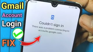 There was a problem communicating With Google Servers  Couldnt sign in google account android 2023 [upl. by Eronaele]