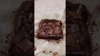 Home made Brownie 🥧🤤🤤brownie brownies baking bakery chocolate chocolatewrapping [upl. by Ayikahs733]