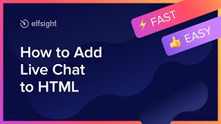 How to Add Live Chat Widget to HTML [upl. by Lorn]