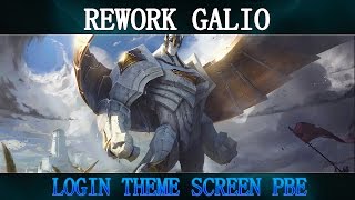 Login Theme Screen  GALIO  League of Legends [upl. by Willock183]