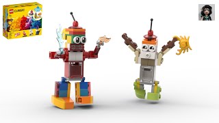 ROBOTS Lego classic 11013 ideas How to build easy [upl. by Stets]