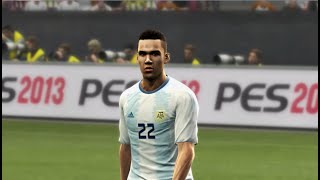 Lautaro Martínez Inter de Milán  Argentina Pes 2013 face [upl. by Tteragram104]