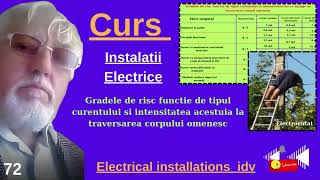 72  Gradele valorice de risc  electrocutare  conditii de prevenire Curs instalatii electrice [upl. by Onitnas299]