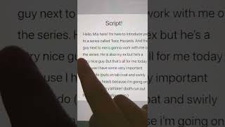 Heres the script Mia was holding in the first part of my series if you guys wanted to see [upl. by Socher]