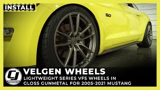 20052022 Mustang Install  Velgen Wheels Lightweight Series VF5 [upl. by Anneirda6]