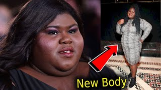 Gabby Sidibe Flaunts Slimmer Physique Near Cool Future FatherinLaw in New Selfie [upl. by Enaoj521]