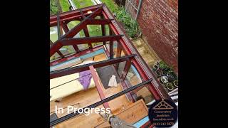 Conservatory roof insulation in progress  Conservatory Insulation Specialists [upl. by Eyatnod]