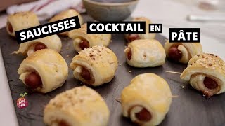 SAUCISSES COCKTAIL EN PÂTE 🐷Hors doeuvres rétro La petite bette [upl. by Nerland412]