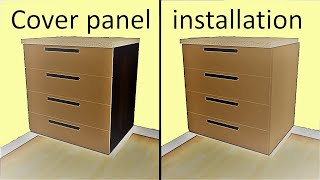 How to install kitchen cabinet cover panel [upl. by Daniela809]