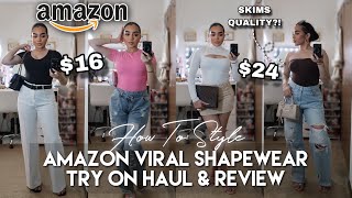 AMAZON VIRAL SHAPEWEAR TRY ON HAUL REVIEW  HOW TO STYLE  SHAPERX SHAPEWEAR UNDER 30 [upl. by Whitehouse]