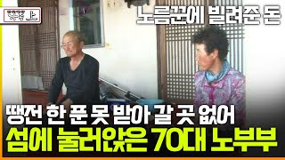 멜로다큐 가족 378회 上 노름꾼에 빌려준 돈 땡전 한 푼 못 받아 갈 곳 없어 섬에 눌러앉은 70대 노부부 [upl. by Orlantha105]