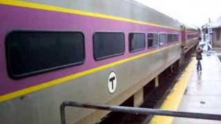 MBTA Coming Into Stoughton Station MA [upl. by Azenav629]