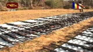 Large Stocks of LTTE arms and ammunition Recovered from Liberated Areas [upl. by Harmony147]