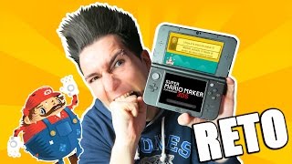 SIN PULSAR ATRAS Y MARIO EXTRAÑO en MARIO MAKER 3DS  Desafio Super Mario [upl. by Mairem674]