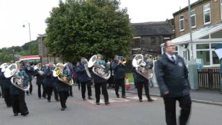 Brass Band in Mossley [upl. by Essilem]