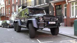 Supercars in London  May 2014  Veyron Brabus 6x6 Mansory Aventador amp more [upl. by Sigvard]