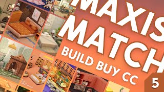 ★ BEST MAXIS MATCH CC PACKS PART 5 ★  BuildBuy CC overview  The Sims 4 including download links [upl. by Odlanir]