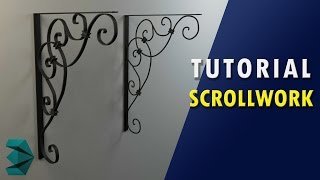 3ds Max Tutorial  Metal Scrollwork [upl. by Llerret]