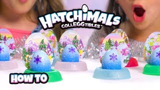 Hatchimals CollEGGtibles  Unboxing the Hatchy Holidays Collection [upl. by Gesner]