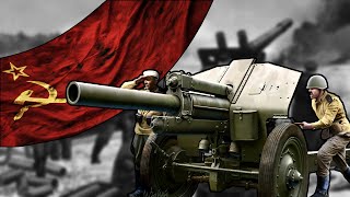 March of Stalins artillery RUSENGCZ LYRICS [upl. by Adnilre118]