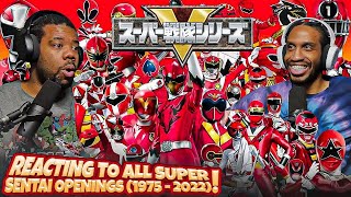 Super Sentai All Openings 19752022 Reaction  Epic Blast from the Past [upl. by Atika364]