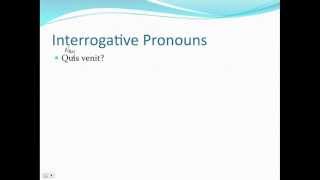 Interrogative Adjectives and Pronouns [upl. by Maison]