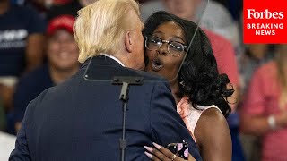 WATCH Trump Invites GOP Activist Michaelah Montgomery On Stage At Atlanta Georgia Campaign Rally [upl. by Ocana]