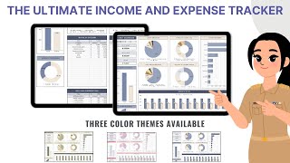 The Ultimate Income And Expenses Tracker  Google Sheets  9 Tabs Included  Beginner Friendly [upl. by Eylloh]