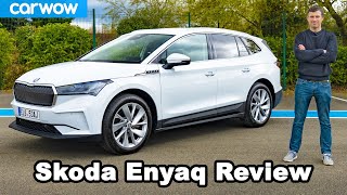 Skoda Enyaq 2021 indepth EV review [upl. by Lajib]