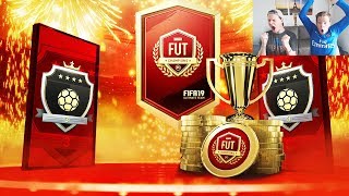 OMFG INSANE REWARDS  OUR ELITE FUT CHAMPIONS REWARDS  DIVISION 2 REWARDS FIFA 19 PACK OPENING [upl. by Martel]