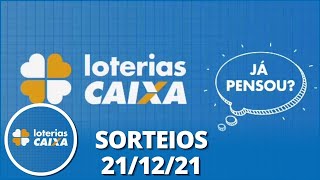 Loterias CAIXA Quina Lotofácil Timemania e mais 21122021 [upl. by Edmon231]