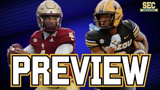 Mizzou vs Boston College PREVIEW amp PREDICTIONS  2024 SEC Football [upl. by Kneeland]