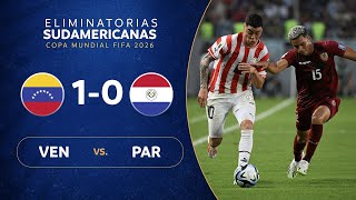 VENEZUELA vs PARAGUAY 10  RESUMEN  ELIMINATORIAS SUDAMERICANAS  FECHA 2 [upl. by Lang952]