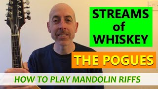 Streams of Whiskey The Pogues  Mandolin Lesson for Beginners with TAB NOTES and CHORDS [upl. by Holey]