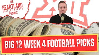 Big 12 College Football Week 4 Picks Against the Spread [upl. by Aynatal709]