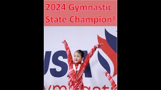 2024 Gymnastics State Champion Level 1 Beam Performance gymnast champion [upl. by Hoseia240]