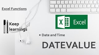 Excel DATEVALUE function [upl. by Brogle418]