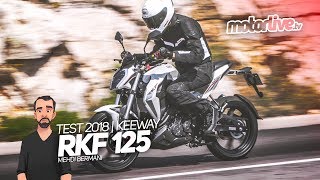 KEEWAY RKF 125 SUB  TEST 2018 [upl. by Eidod]