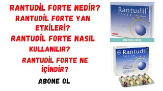 Rantudil Forte Nedir Rantudil Forte Yan Etkileri Nelerdir Rantudil Forte Ne İçin Kullanılır [upl. by Easton877]