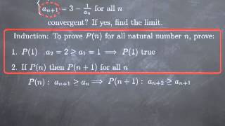 M105 proving properties by induction limit of sequences defined inductively [upl. by Panaggio]