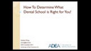 How To Determine What Dental School is Right For You [upl. by Trask]