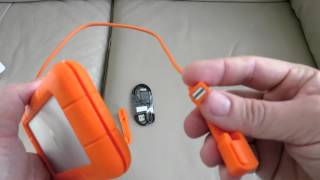 LaCie Rugged Thunderbolt Hard Drive Review Setup  Unboxing [upl. by Einberger]